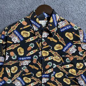 Montello Club JOE KEALOHA Graphic Shirt Men’s Medium All Over Print Pineapples